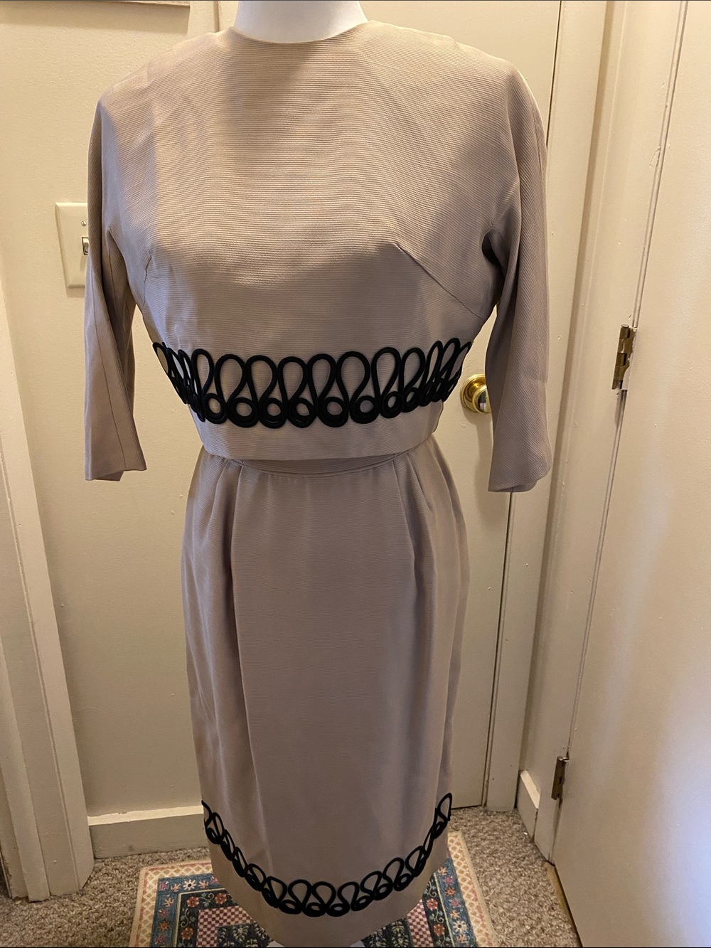 Vintage 1960’s Pencil Style Cocktail Dress and Jacket